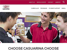 Tablet Screenshot of casuarinaseniorcollege.com.au